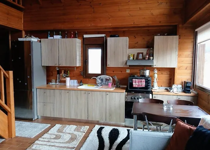 샬레 Oxygono Wooden House Agios Pavlos (Imathia)